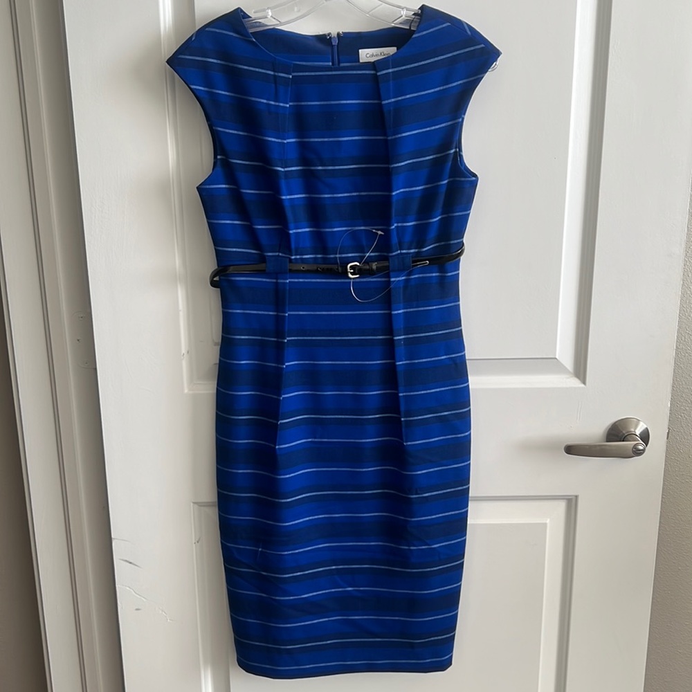 Blue Calvin Klein dress
